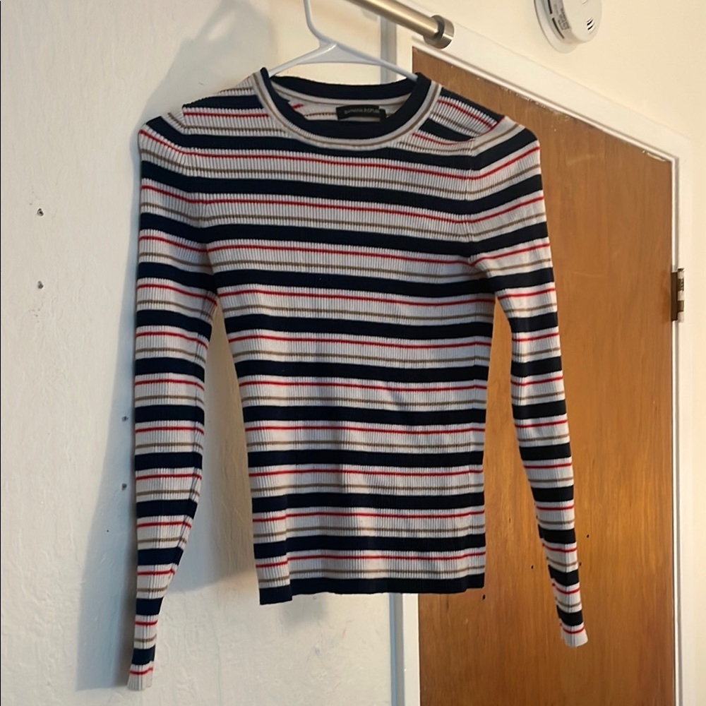 Banana Republic Fitted Ribbed Crew Neck Sweater
